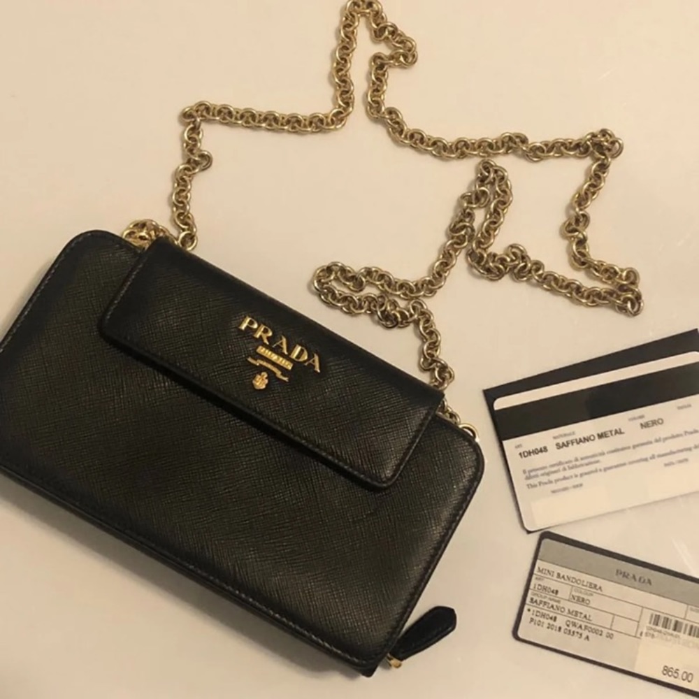 Authentic PRADA Saffiano Crossbody WOC